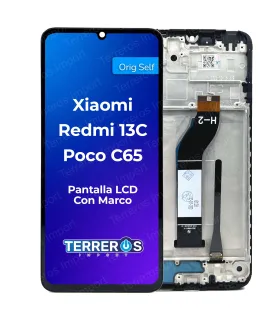 Pantalla LCD Xiaomi Redmi 13C y Poco C65 con marco